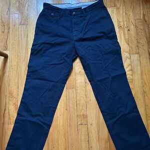 Levi's White and Blue Trim Pants